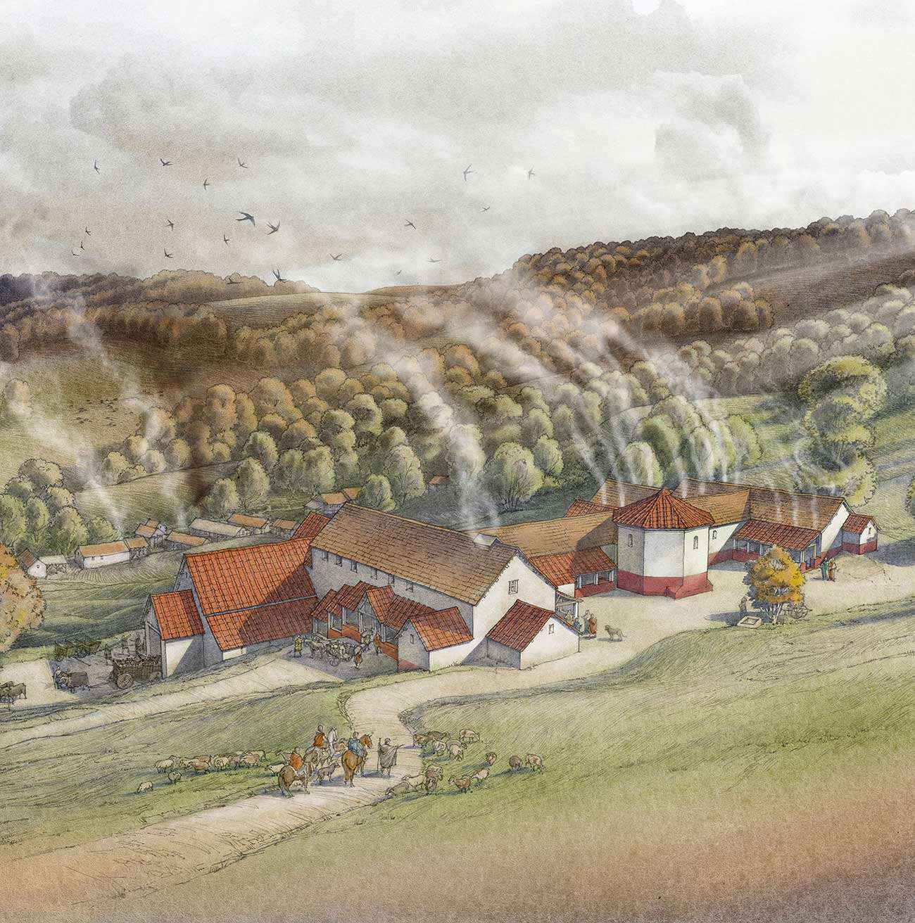 Witcombe History of Great Witcombe Roman Villa | English Heritage
