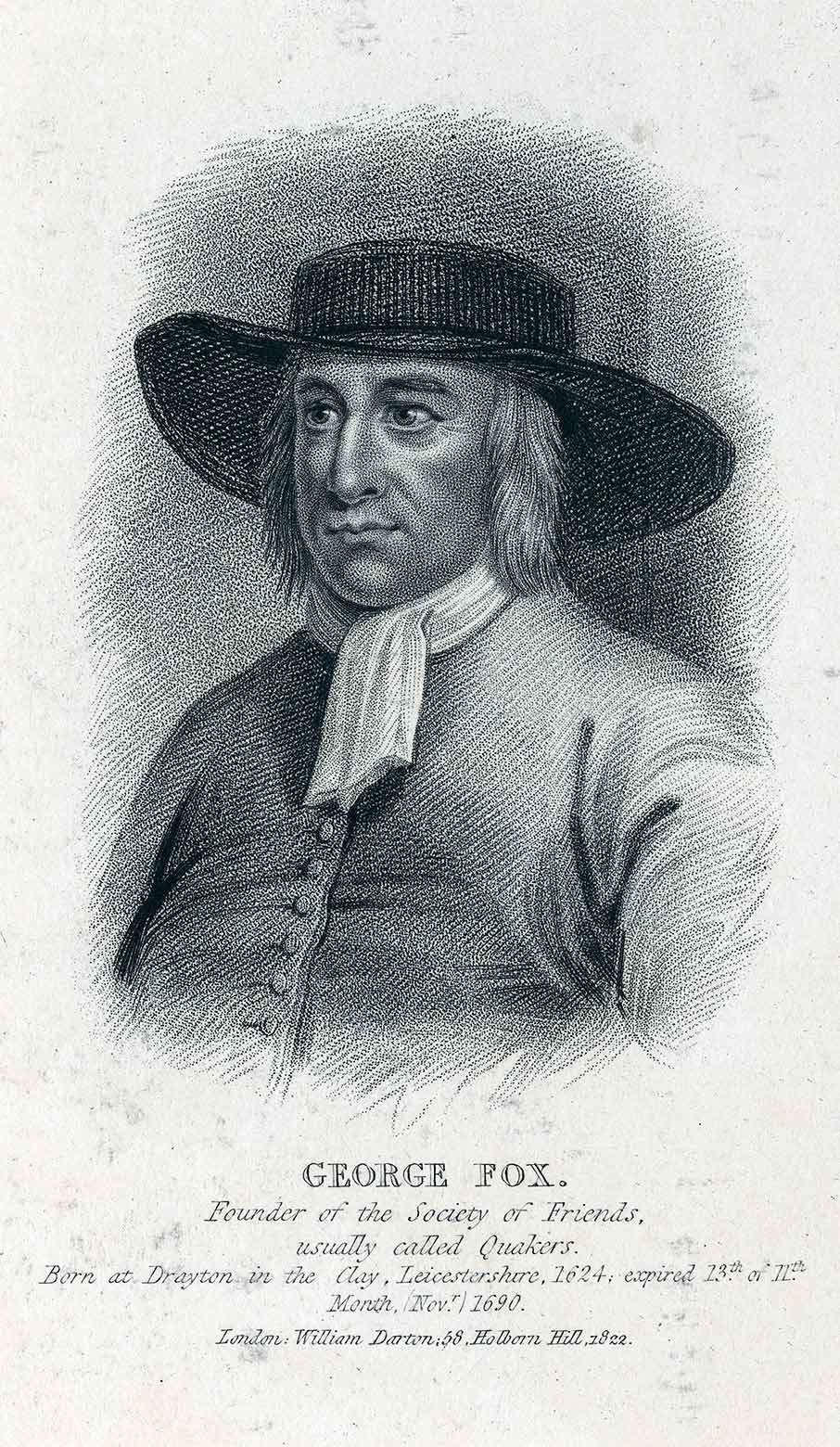 A 17th-portrait of the Quaker George Fox, who was imprisoned at Launceston Castle in 1656