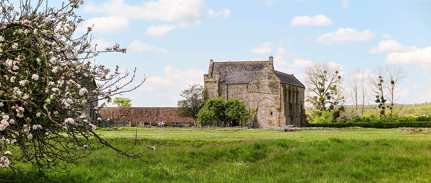 The exterior of Muchelney Abbey