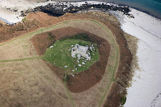 An aerial view of the Old Blockhouse An aerial view of the Old Blockhouse