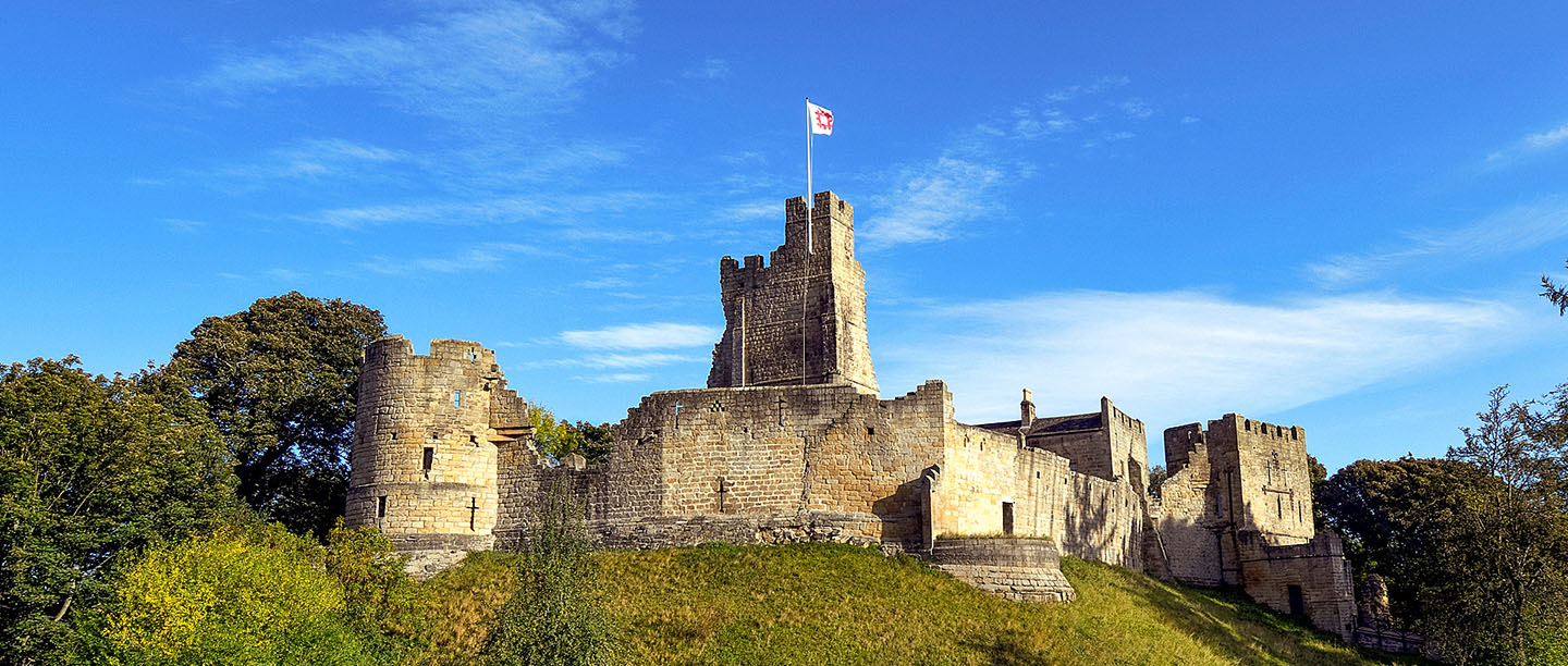 The exterior of Prudhoe Castle