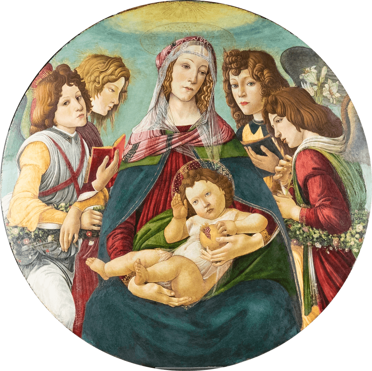 Madonna of the Pomegranate, by the studio of Botticelli