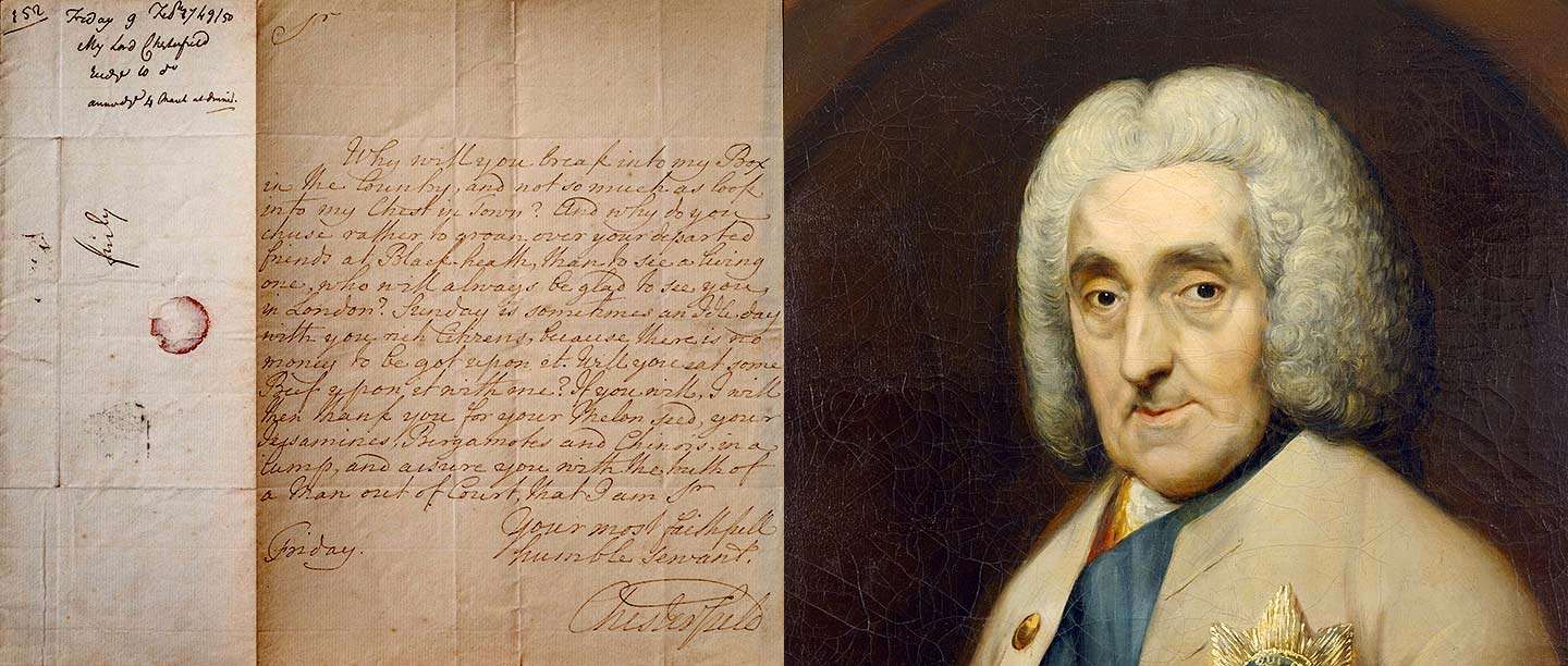 Lord Chesterfield at Ranger’s House English Heritage