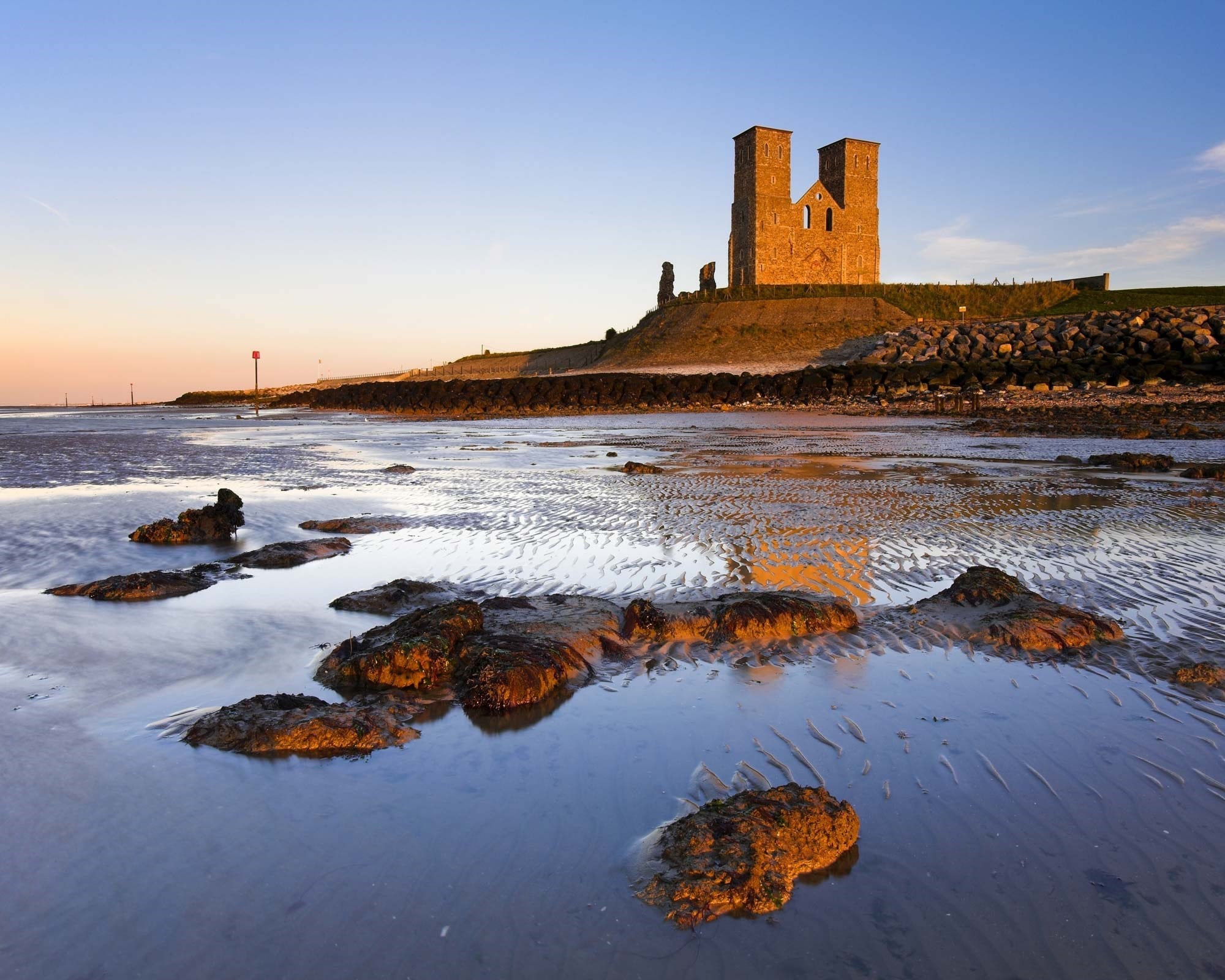 Reculver Towers and Roman Fort, from English Heritage