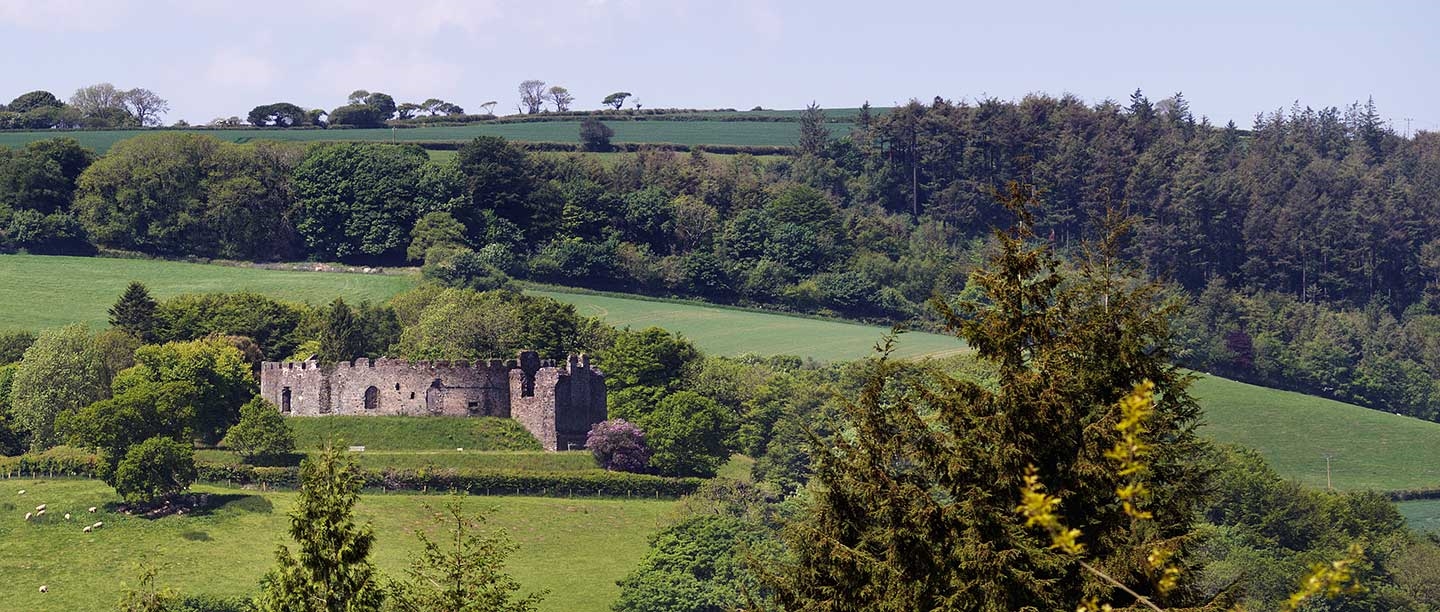 Restormel Castle seen from the south-east 