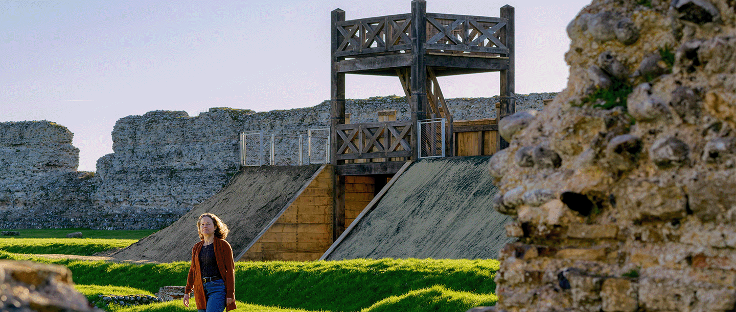 Richborough Roman Fort and Amphitheatre, from English Heritage
