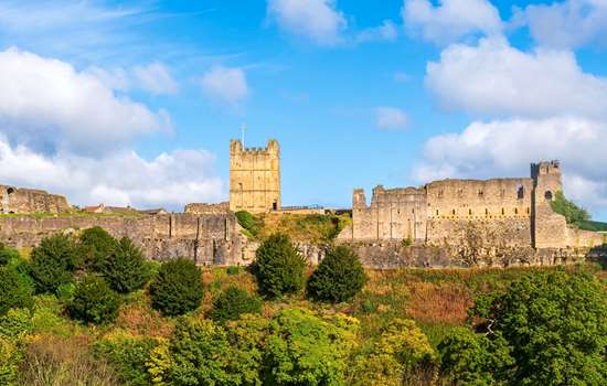 Richmond Castle viewed from below Richmond Castle viewed from below