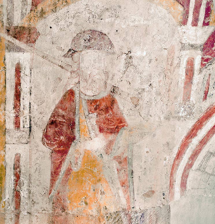 A Pilgrim (chancel, early 12th century)