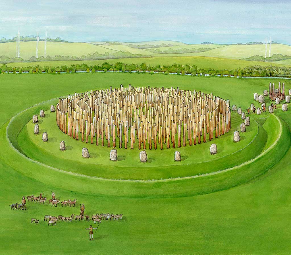 A reconstruction of the Great Circle at Stanton Drew