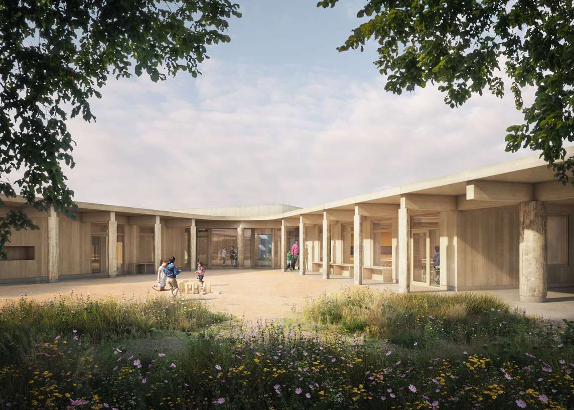 CLICK TO ENLARGE Artist's impression of Learning Centre courtyard CLICK TO ENLARGE Artist's impression of Learning Centre courtyard