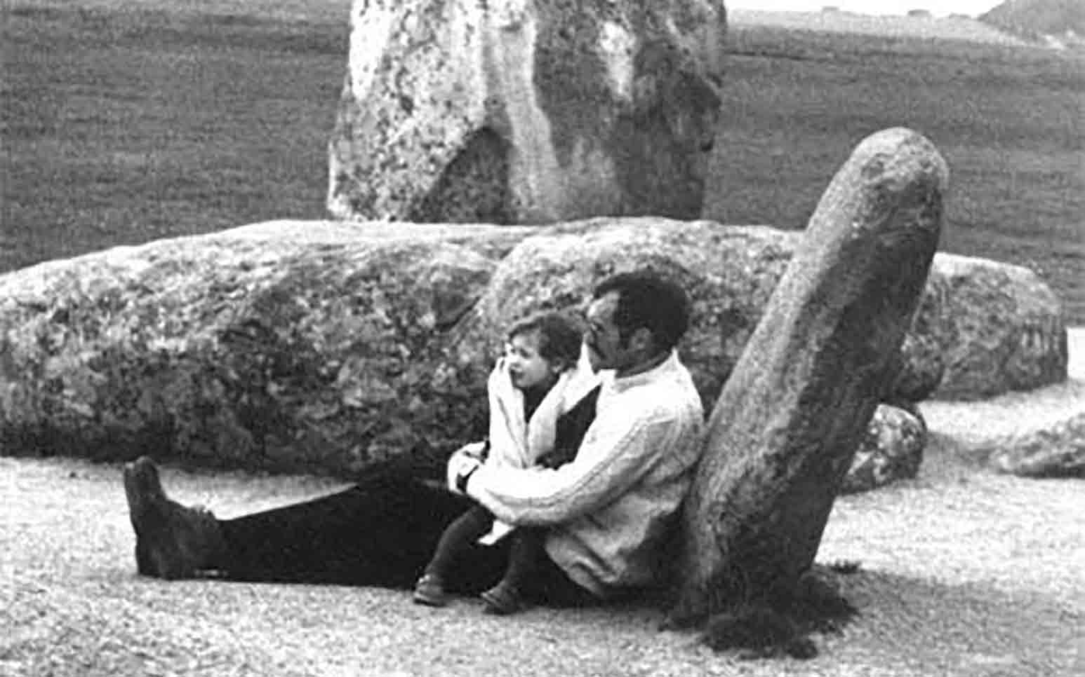 Taney Roniger and her father, 1971