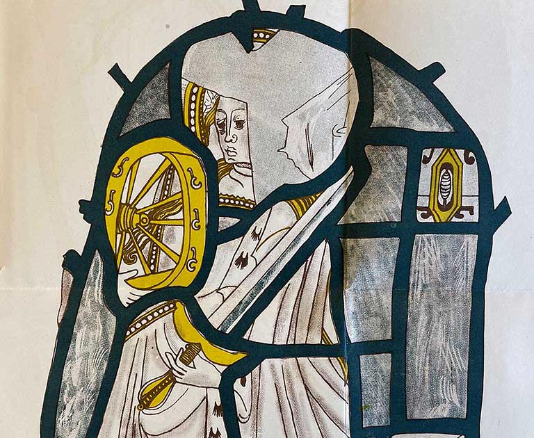 St Catherine stained glass