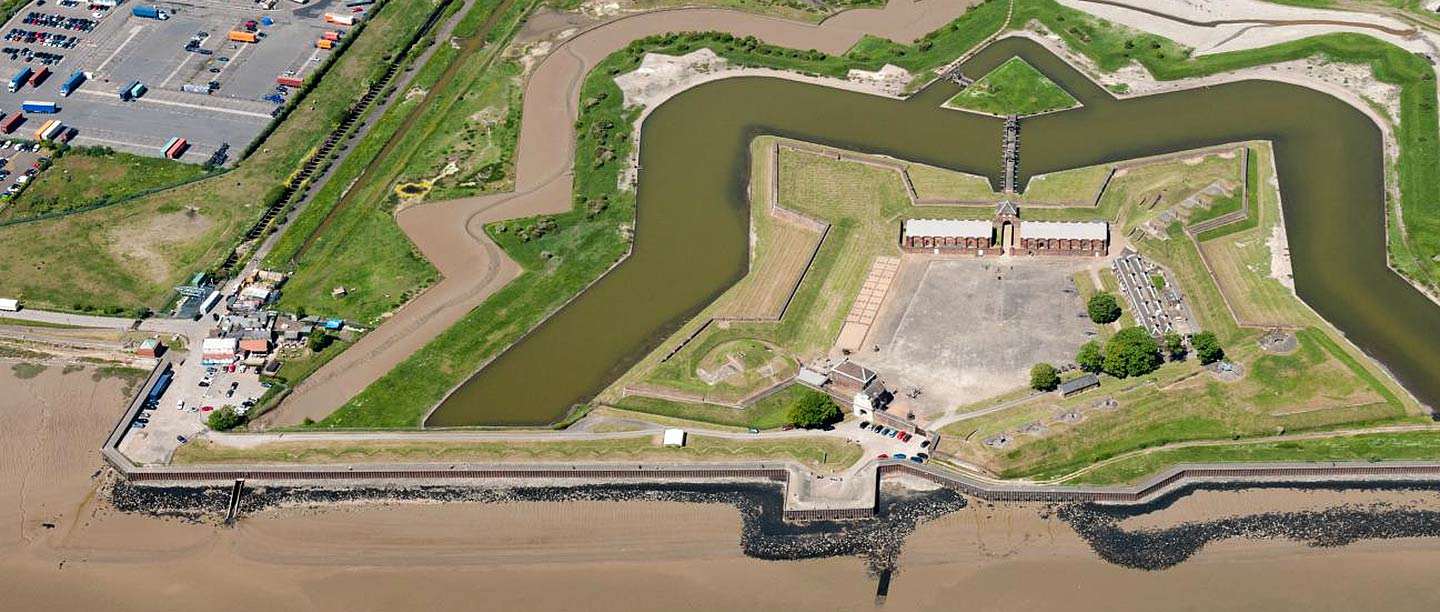 Aerial view of Tilbury Fort