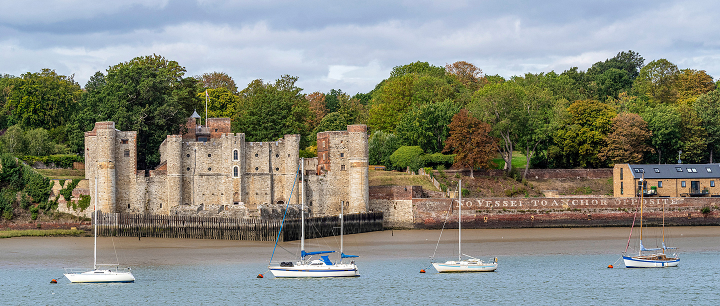 A view of Upnor Castle from across the water.