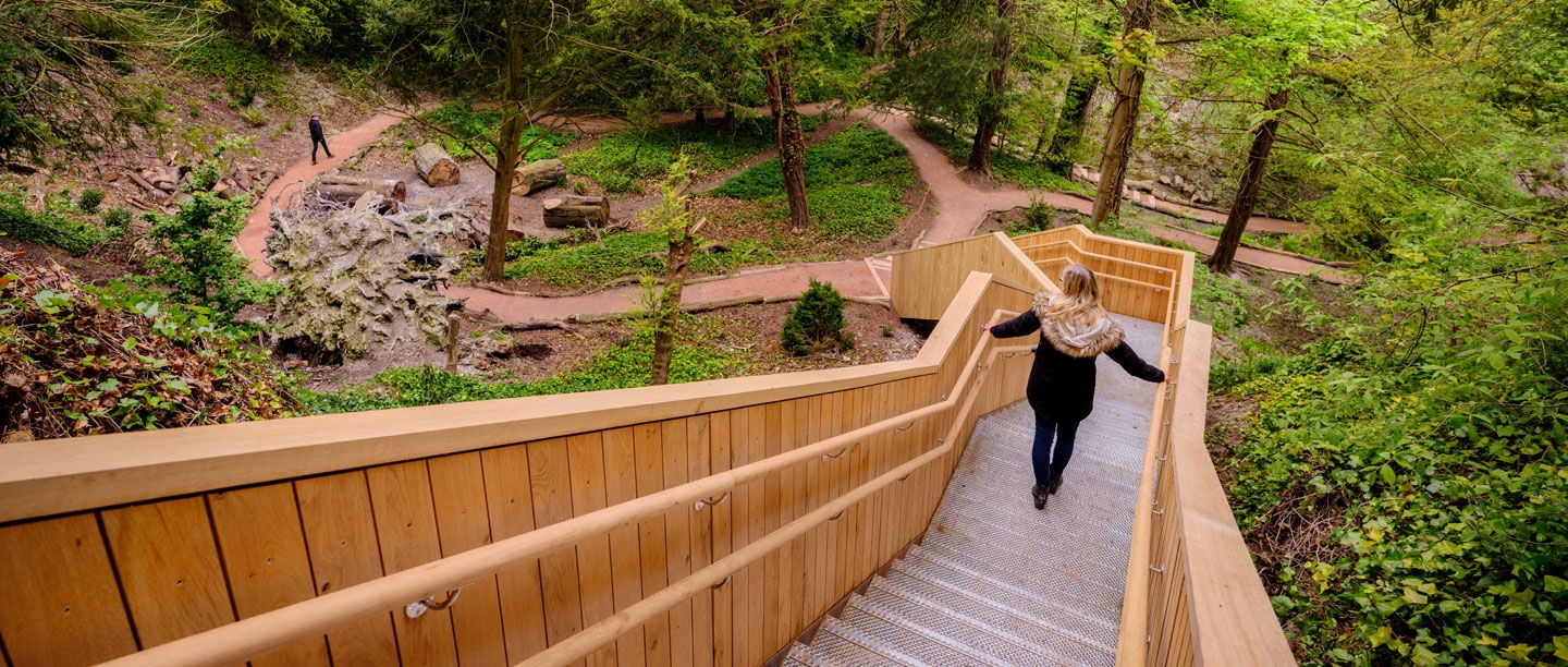Visitors explore the new Glen.