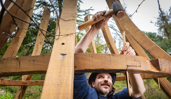 Installation of new play equipment by Studio Hardie.