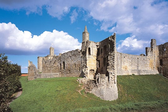 View of the Carrickfergus Tower, Warkworth Castle and Hermitage