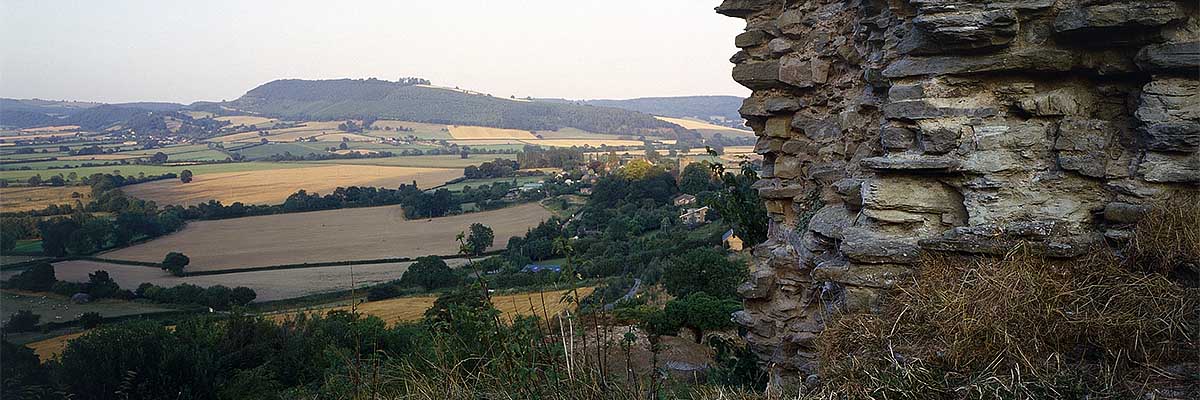 The view from Wigmore Castle