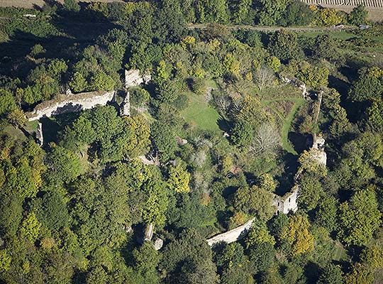 Aerial view of the castle Aerial view of the castle