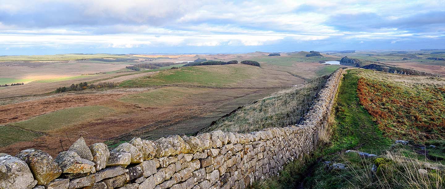 The view from Hadrian’s Wall at Winshields Crags