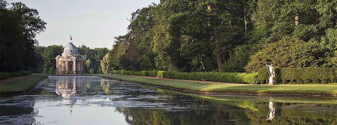 The Long Water, created in the early 1680s, is still the main axis of the gardens at Wrest Park The Long Water, created in the early 1680s, is still the main axis of the gardens at Wrest Park