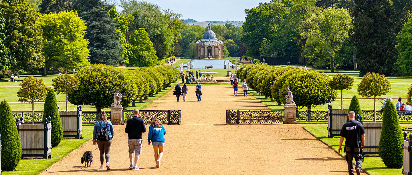 A view across the grounds of Wrest Park