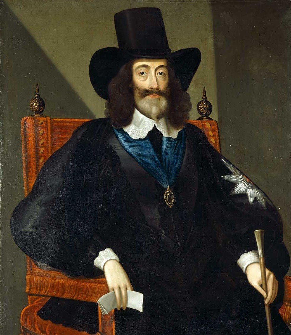 A portrait of Charles I at his trial after Edward Bower, from around 1649