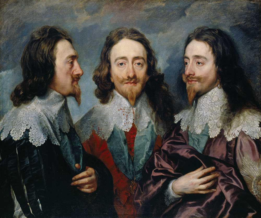 ‘Charles I in Three Positions’ by Anthony Van Dyck, from around 1635