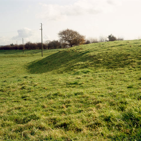 A view of Hatfield Henge on a sunny day.