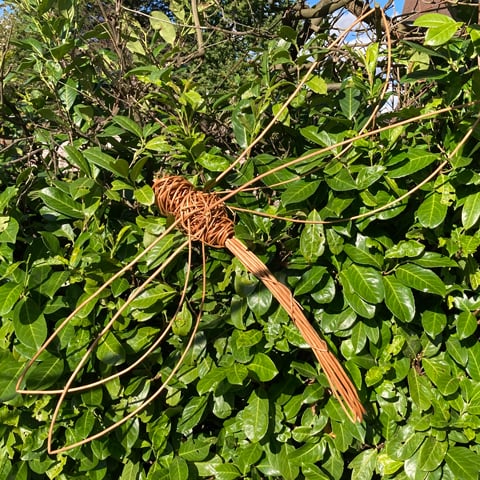 A willow woven dragon fly.